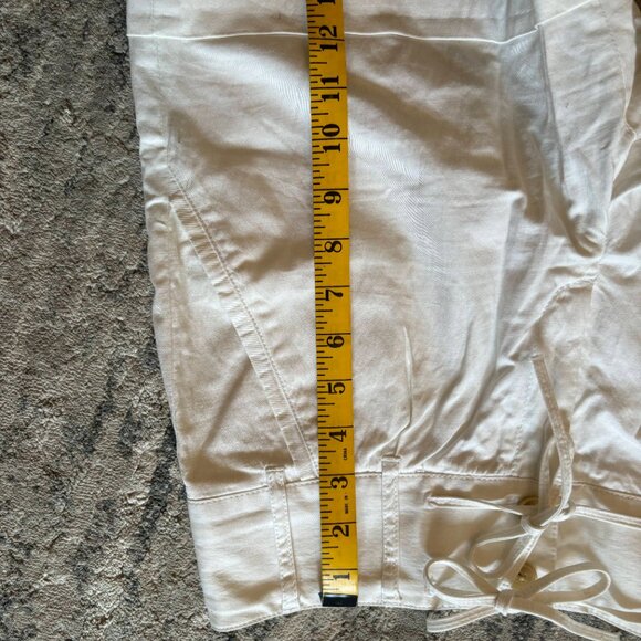 Banana Republic White Martin Fit Shorts, Women's Size 6, Stretch - Picture 9 of 10